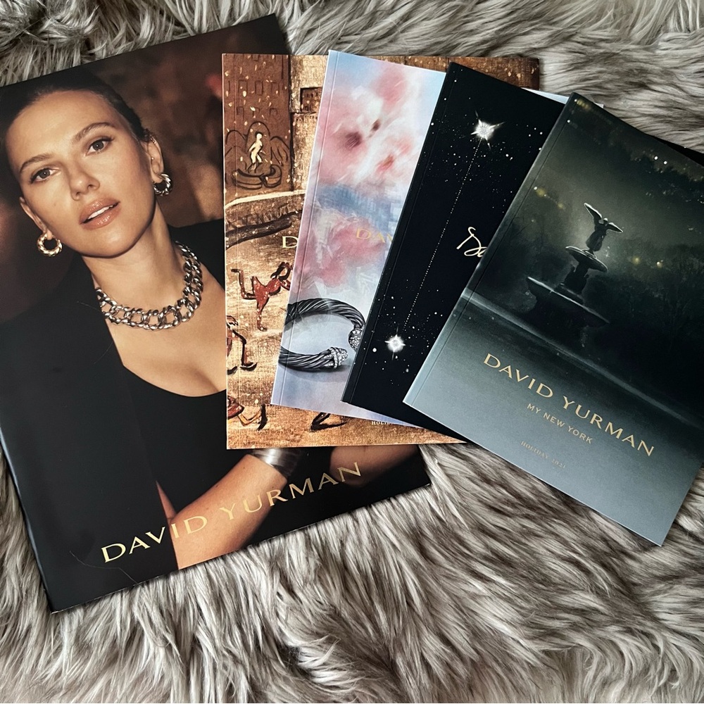 DAVID YURMAN Scarlett Johansson Catalogue Books+ Shopper bags